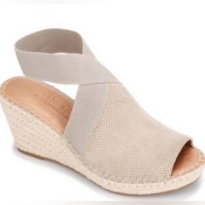Gentle Souls Colleen Beige Espadrille Wedges